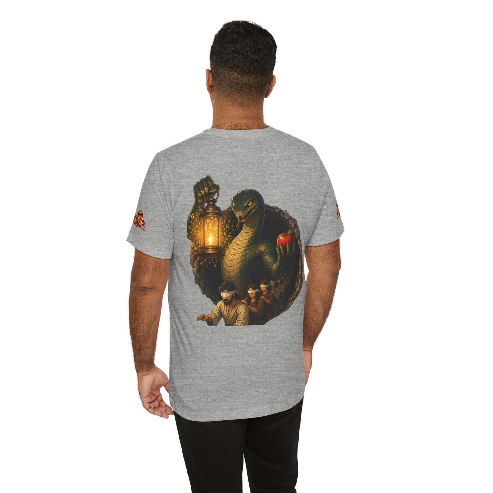 Knowledge Snake Tee — 'Knowledge: Good vs Evil' Graphic T-Shirt