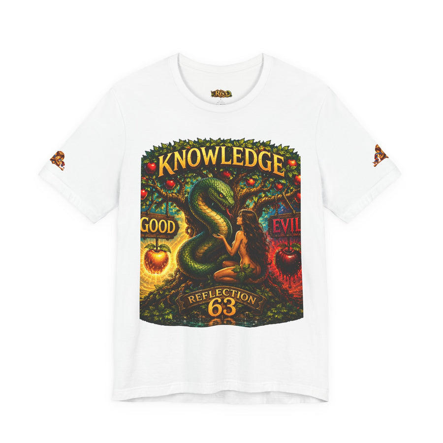 Knowledge Snake Tee — 'Knowledge: Good vs Evil' Graphic T-Shirt
