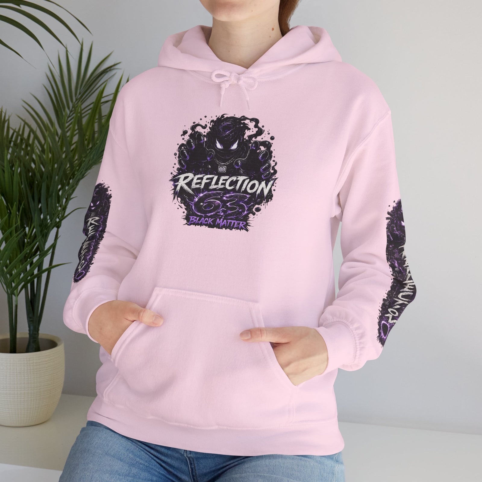 Reflection 63 Black Matter Hoodie — Graphic Cosmic Pullover