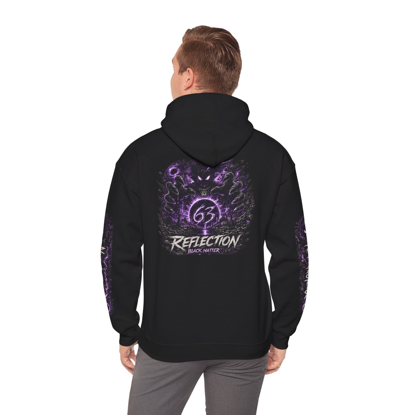 Reflection 63 Black Matter Hoodie — Graphic Cosmic Pullover