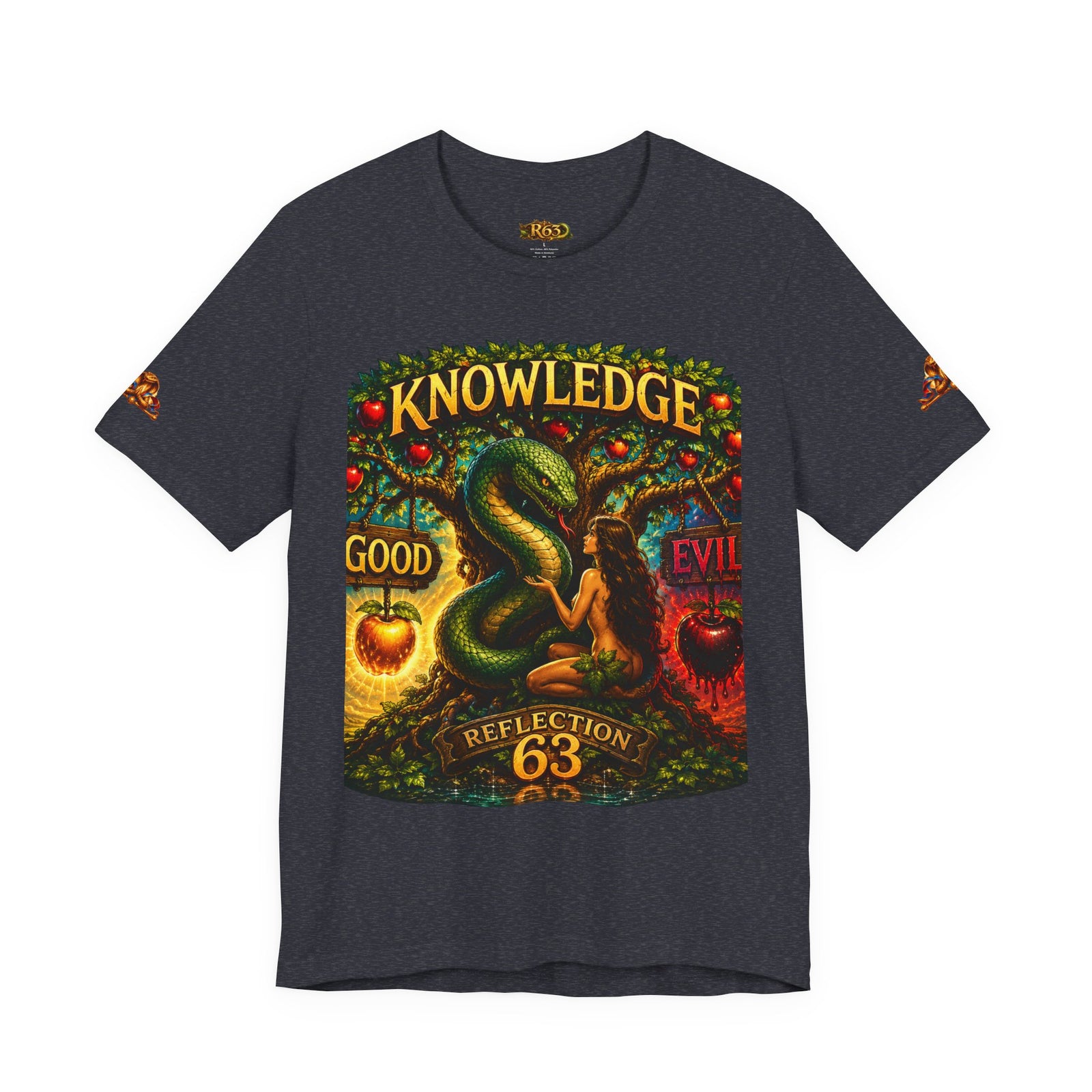 Knowledge Snake Tee — 'Knowledge: Good vs Evil' Graphic T-Shirt