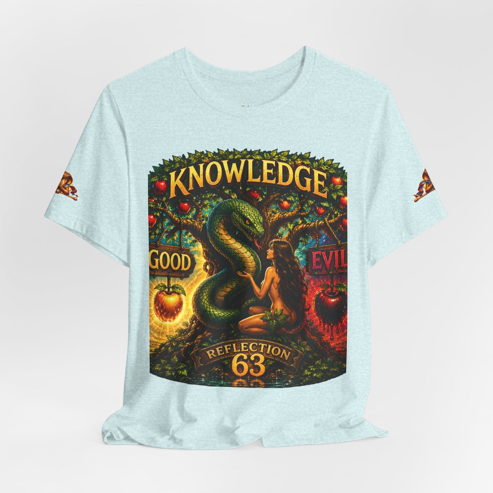 Knowledge Snake Tee — 'Knowledge: Good vs Evil' Graphic T-Shirt