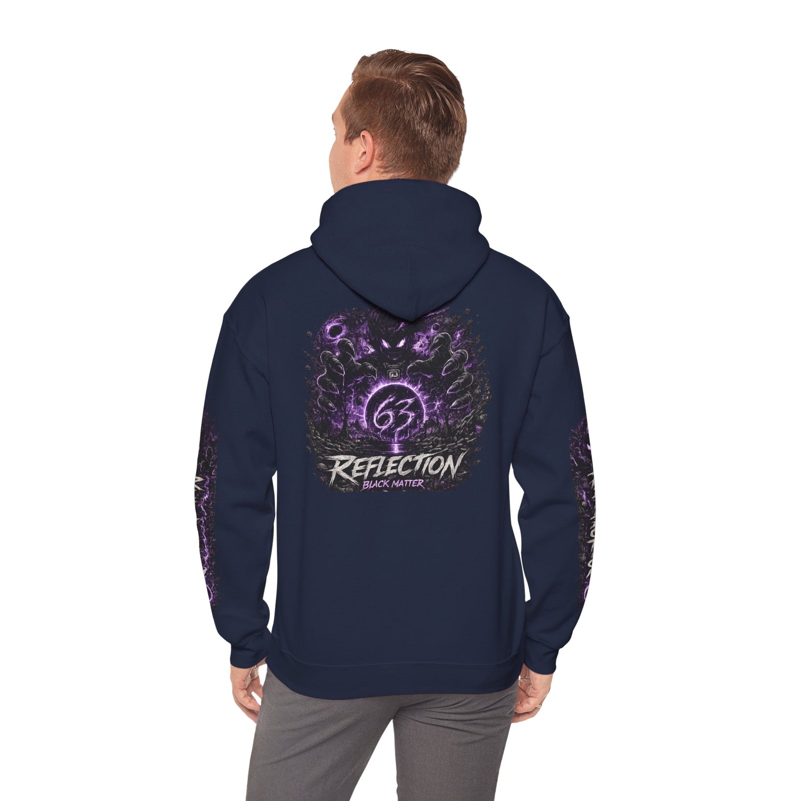 Reflection 63 Black Matter Hoodie — Graphic Cosmic Pullover