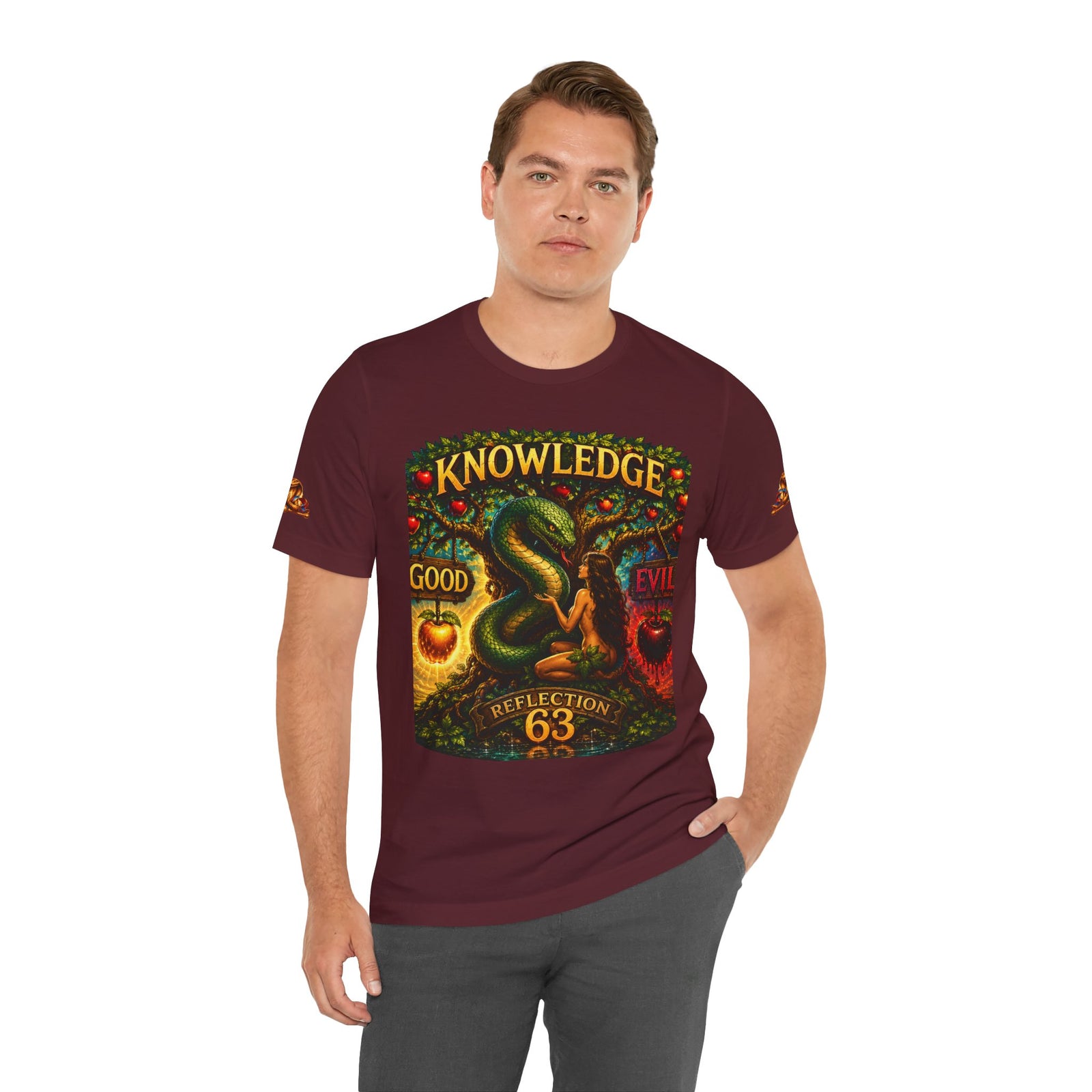 Knowledge Snake Tee — 'Knowledge: Good vs Evil' Graphic T-Shirt