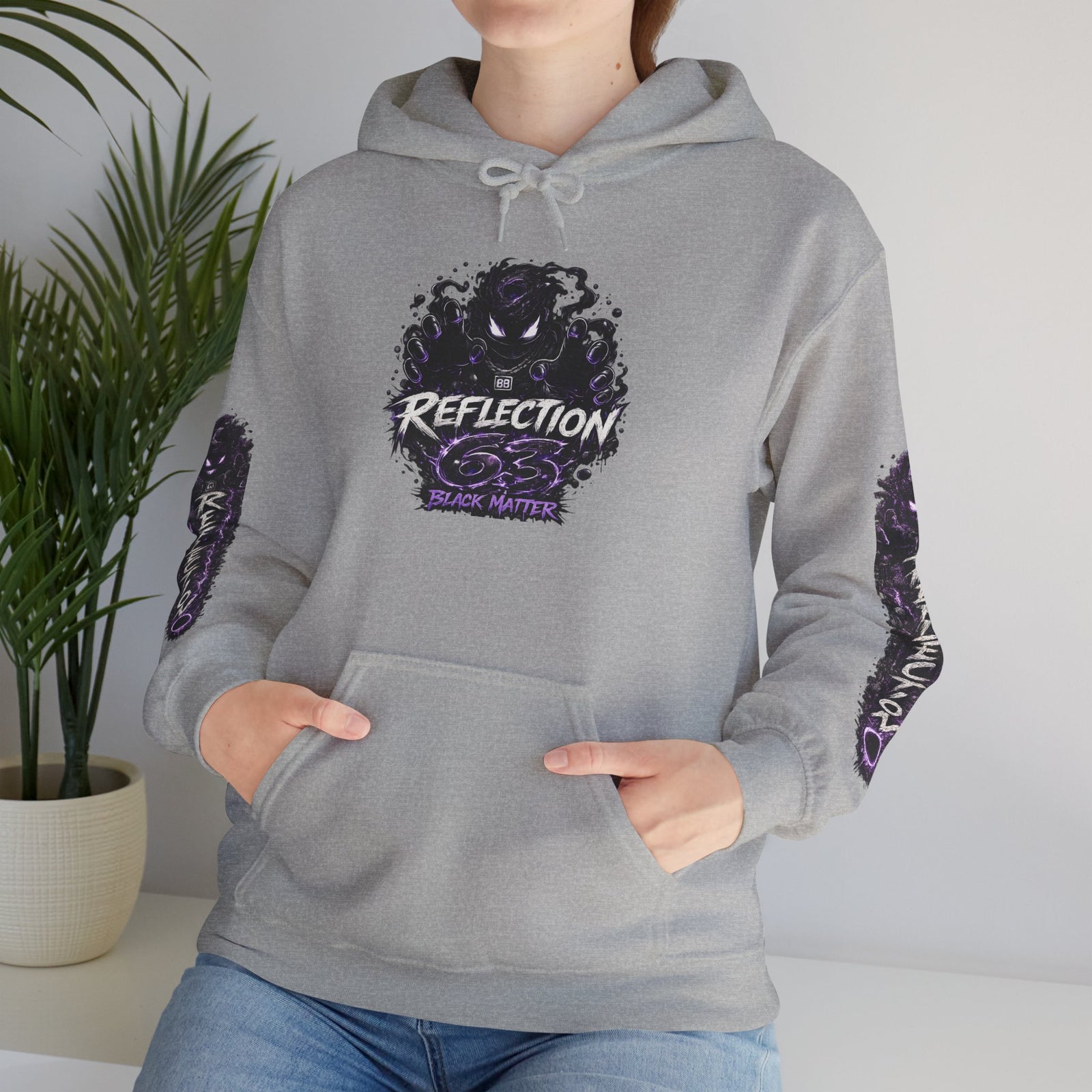 Reflection 63 Black Matter Hoodie — Graphic Cosmic Pullover