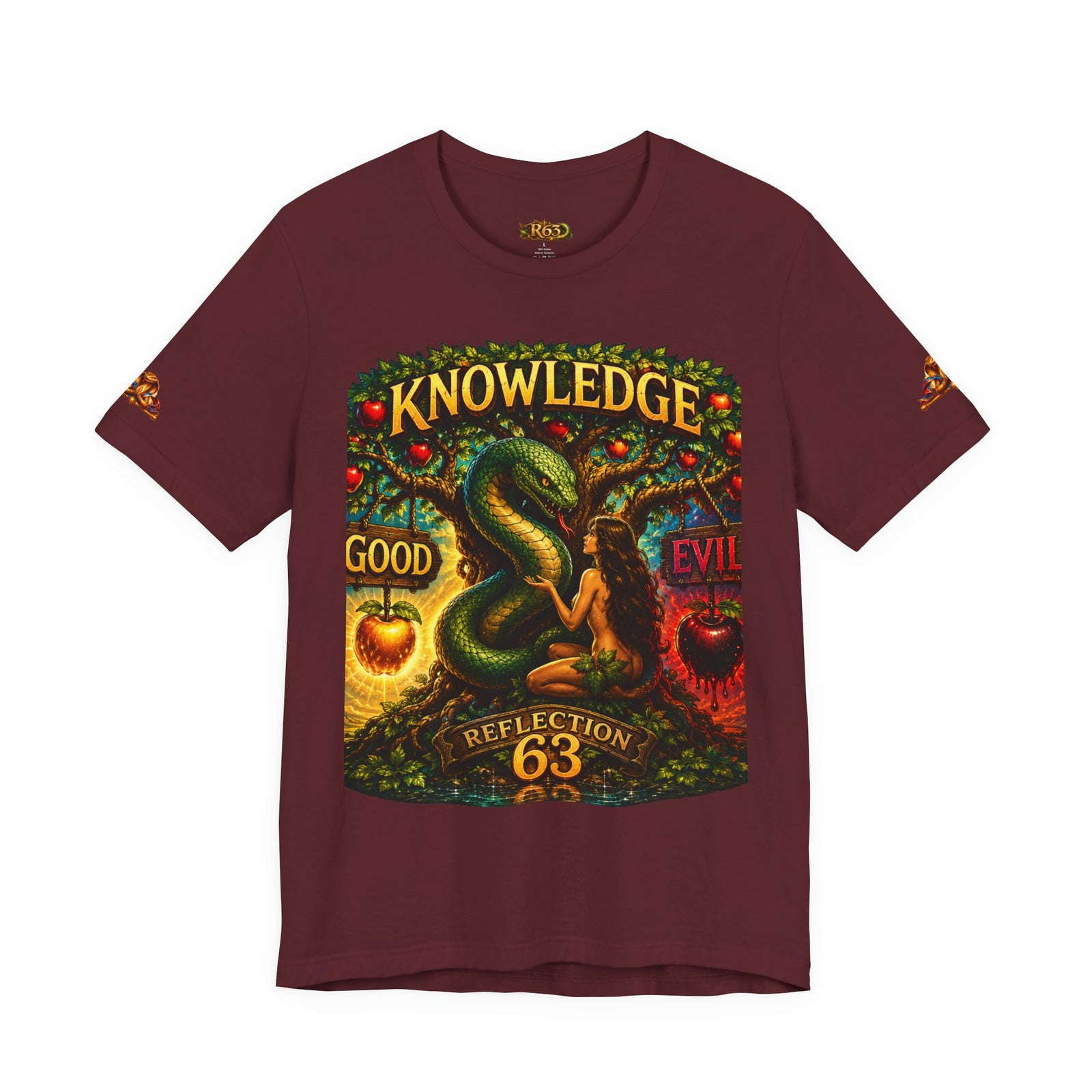 Knowledge Snake Tee — 'Knowledge: Good vs Evil' Graphic T-Shirt