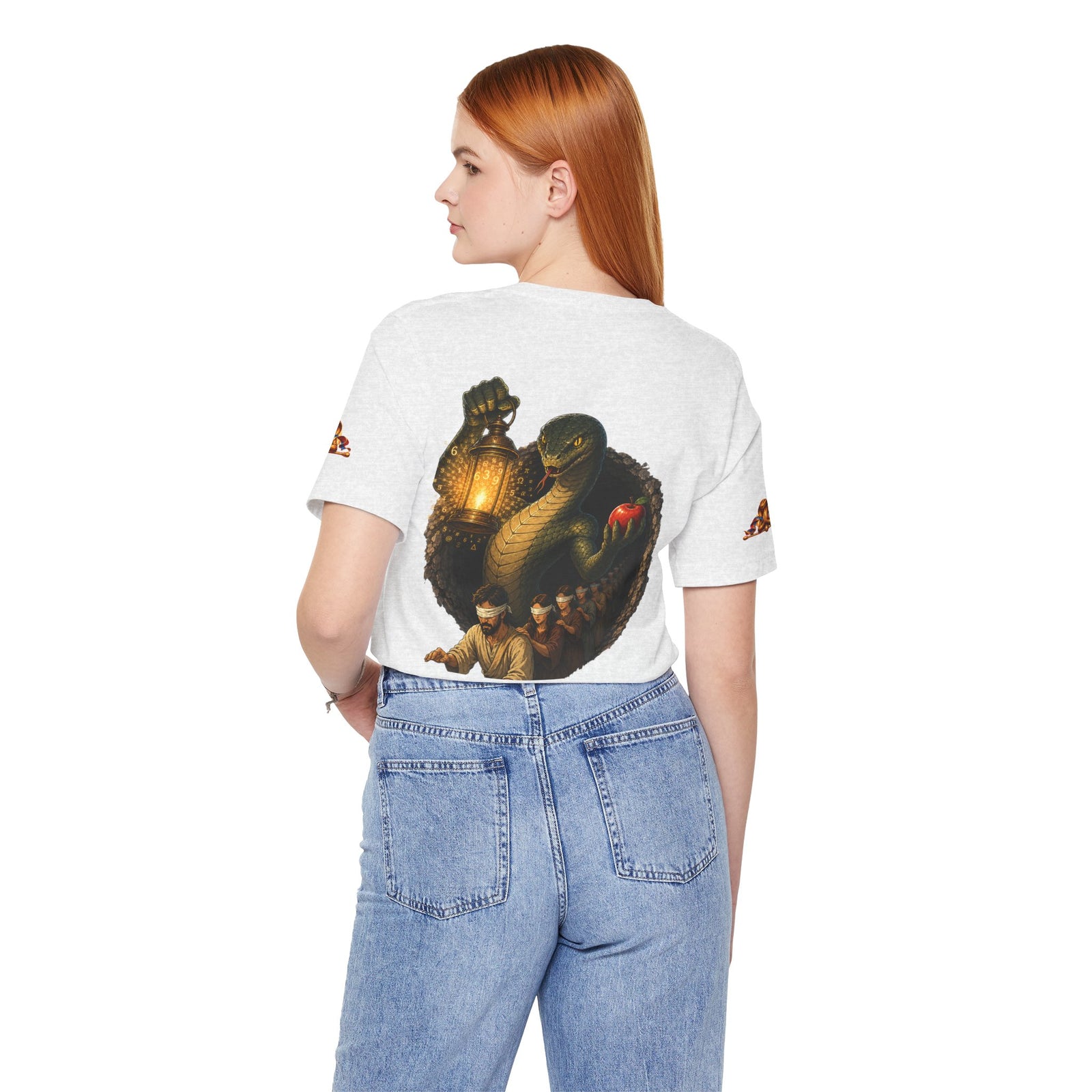 Knowledge Snake Tee — 'Knowledge: Good vs Evil' Graphic T-Shirt