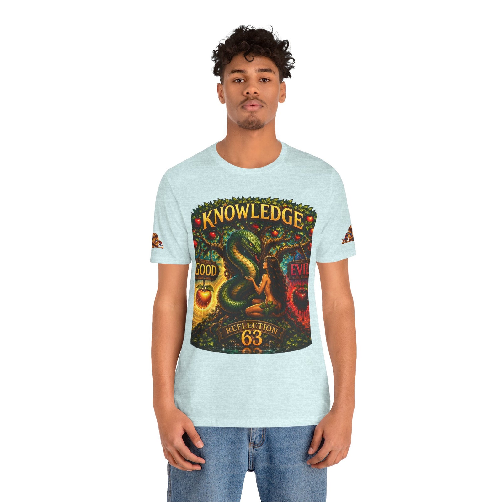 Knowledge Snake Tee — 'Knowledge: Good vs Evil' Graphic T-Shirt