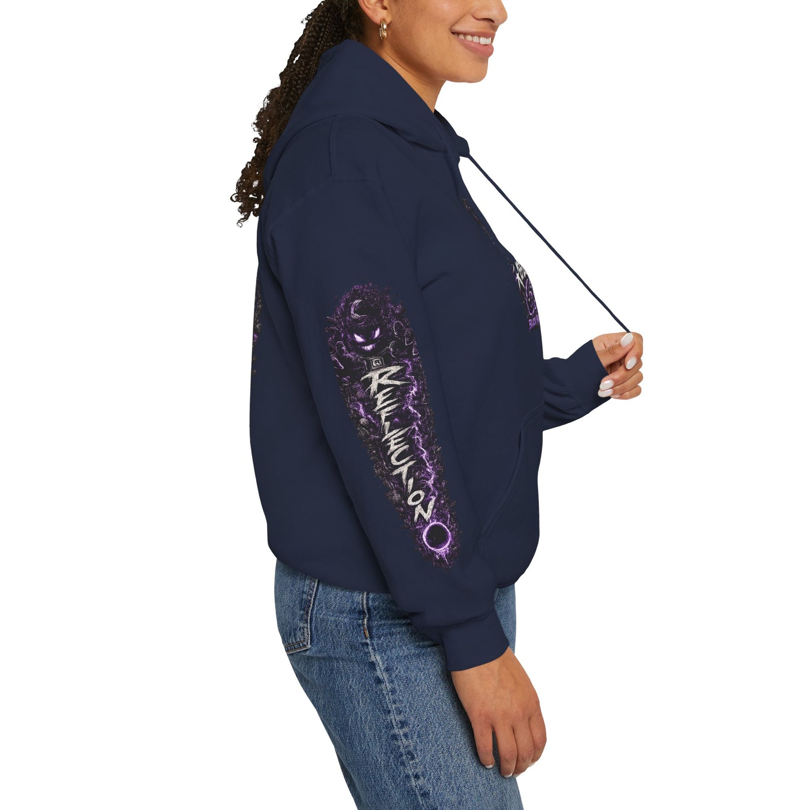Reflection 63 Black Matter Hoodie — Graphic Cosmic Pullover