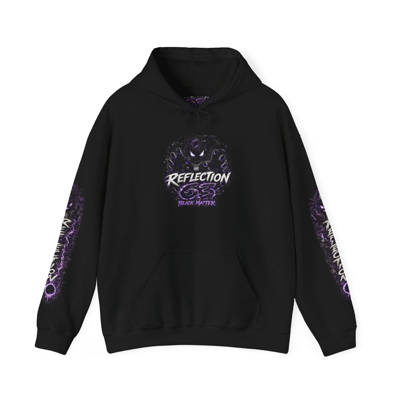 Reflection 63 Black Matter Hoodie — Graphic Cosmic Pullover