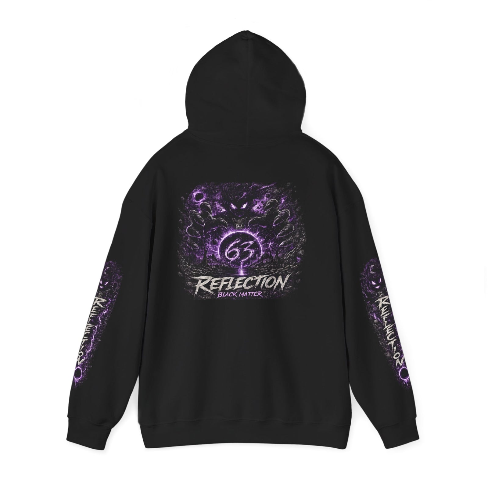 Reflection 63 Black Matter Hoodie — Graphic Cosmic Pullover